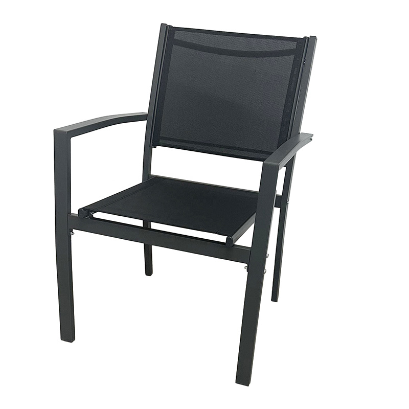 Outdoor Metal Iron Teslin Garden Patio Square Chair KD