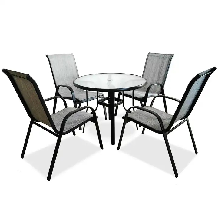 Modern Outside Discount Leisure Outback Metal Out Door Home Garden Furniture Trends Pro Place Dining Set 4 Chair Patio Furniture