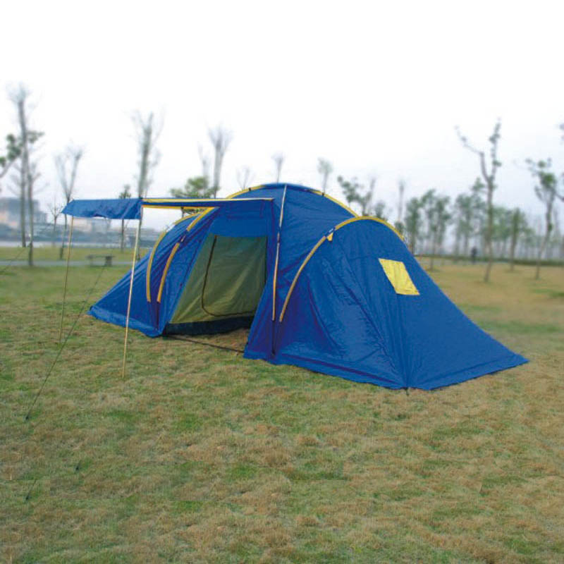 2 Room Bedroom Big 4 Person 4 Man Outdoor 4 Season Double Layer Family Camping Tent Waterproof