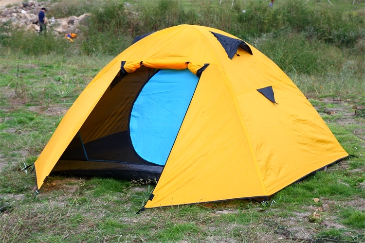 Outdoor 2 Man Double Layer Custom Dome Waterproof Camping Tent 2 Person