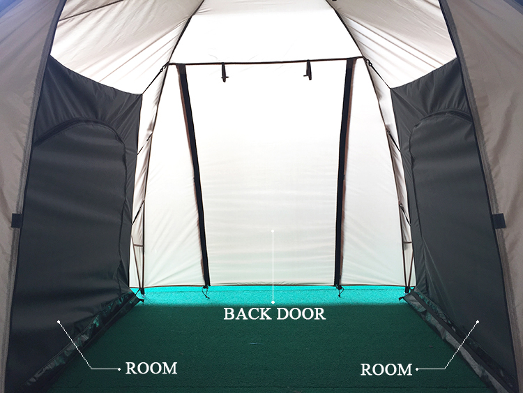 2 Room Bedroom Big 4 Person 4 Man Outdoor 4 Season Double Layer Family Camping Tent Waterproof
