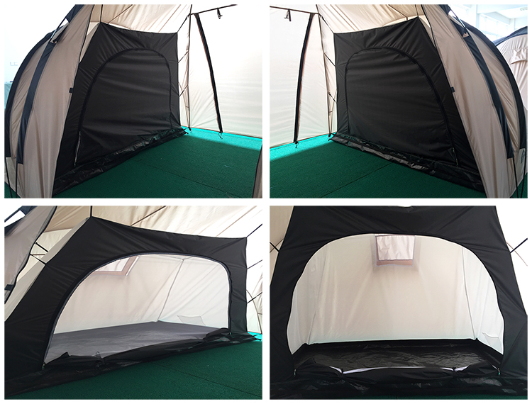2 Room Bedroom Big 4 Person 4 Man Outdoor 4 Season Double Layer Family Camping Tent Waterproof
